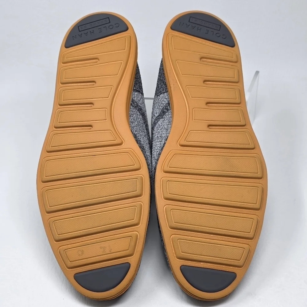 Cole Haan Grand OS Low Cut Mens Size 11M Gray Orange Knit Shoes Sneakers C28447